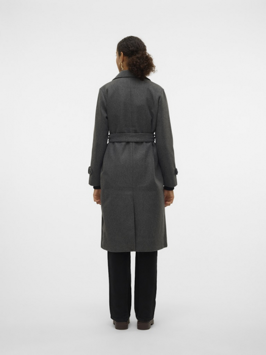 VERO MODA Palton Dark Grey Melange  Femei [6]