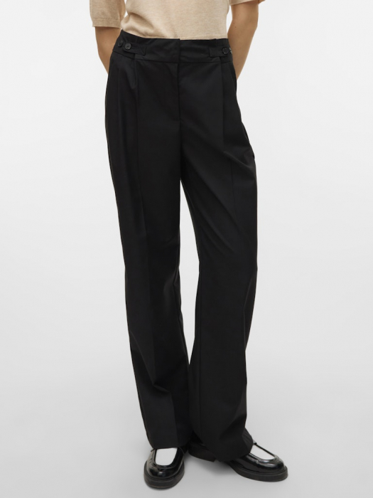 VERO MODA Женские Брюки Чёрные Straight [4]
