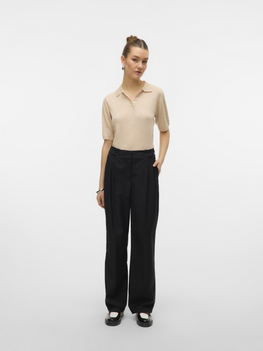 VERO MODA Женские Брюки Чёрные Straight [3]