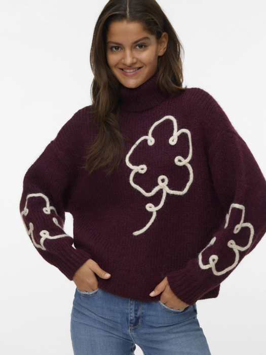 VERO MODA Pulover Bordo  Femei [2]