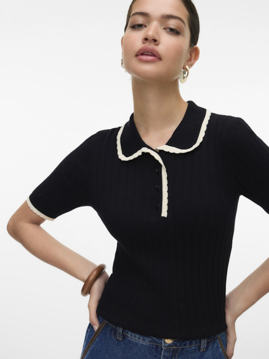 Vero Moda Свитер С Коротким Рукавом Black Birch  [3]