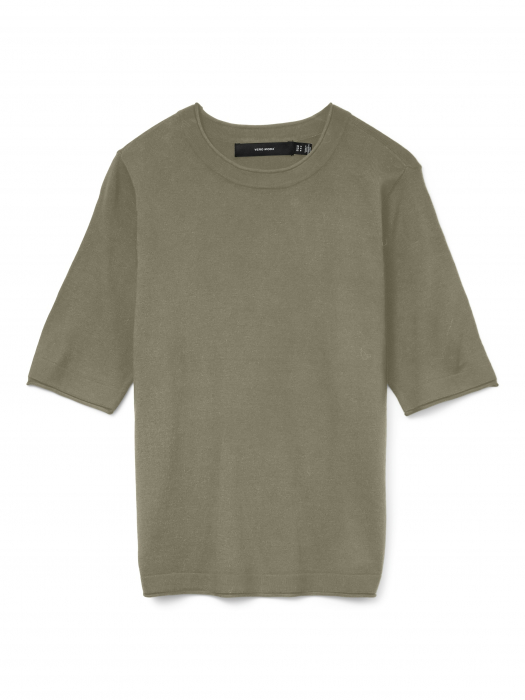 Vero Moda Женский Свитер С Коротким Рукавом Оливково-Зеленый  [1]