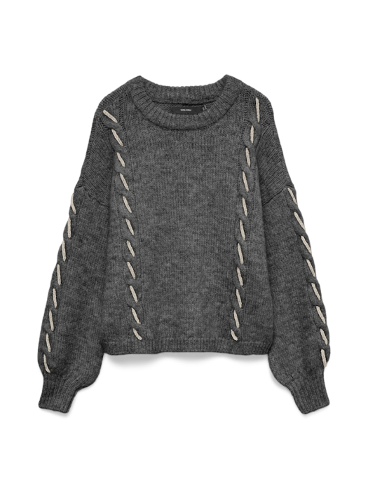 VERO MODA Женский Свитер Dark Grey Melange  [1]