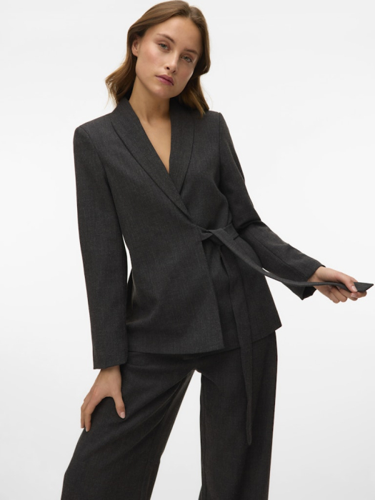 VERO MODA Sacou Dark Grey Melange  Femei [3]