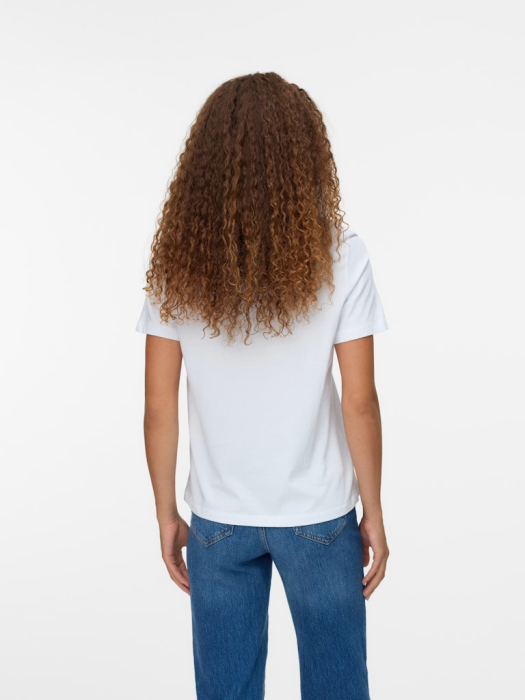VERO MODA Tricou Bright White Silver Studs  Femei [3]