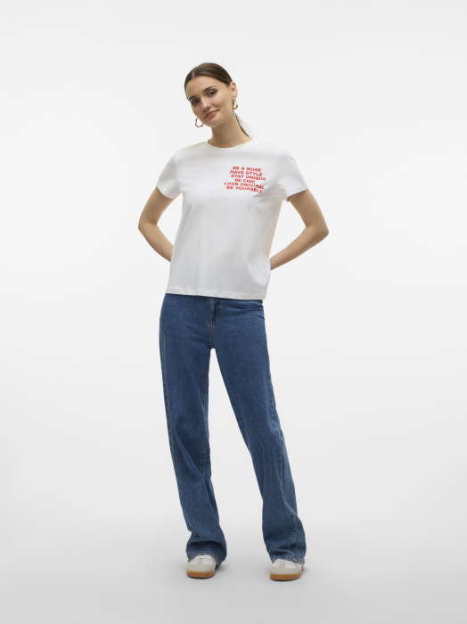 Vero Moda Женская Футболка Белая  [4]