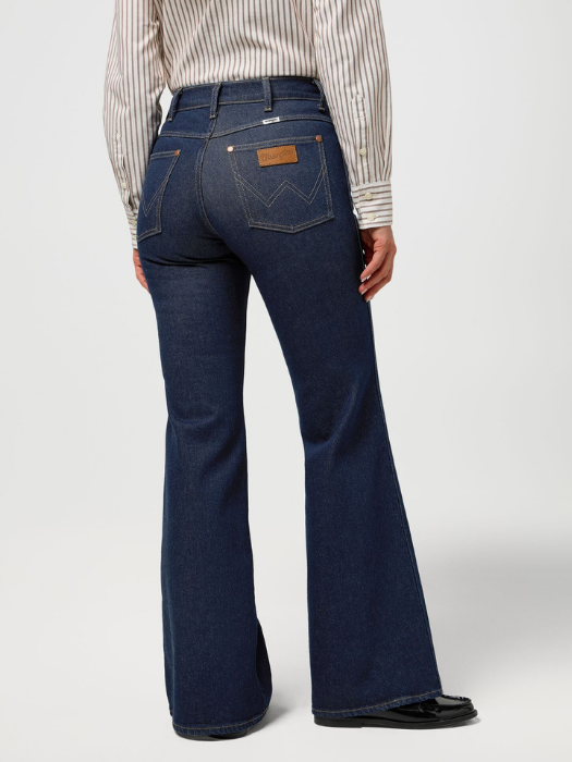 Wrangler Blugi Navy 70s Flare Flare Femei [3]