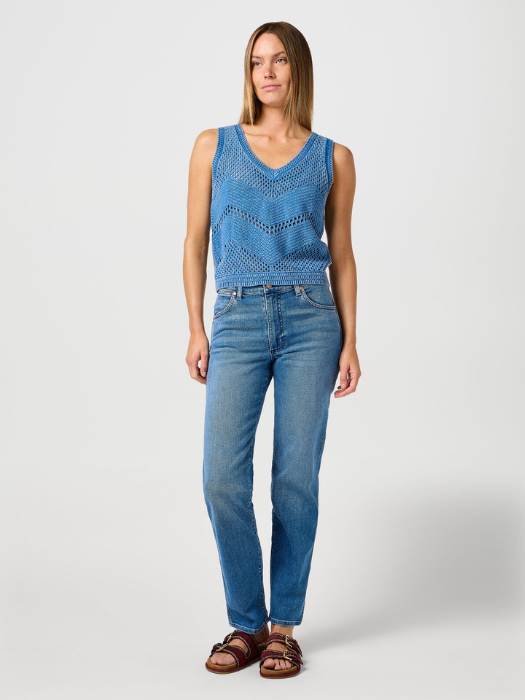 Wrangler Женские Джинсы Синие SUNSET Straight [5]