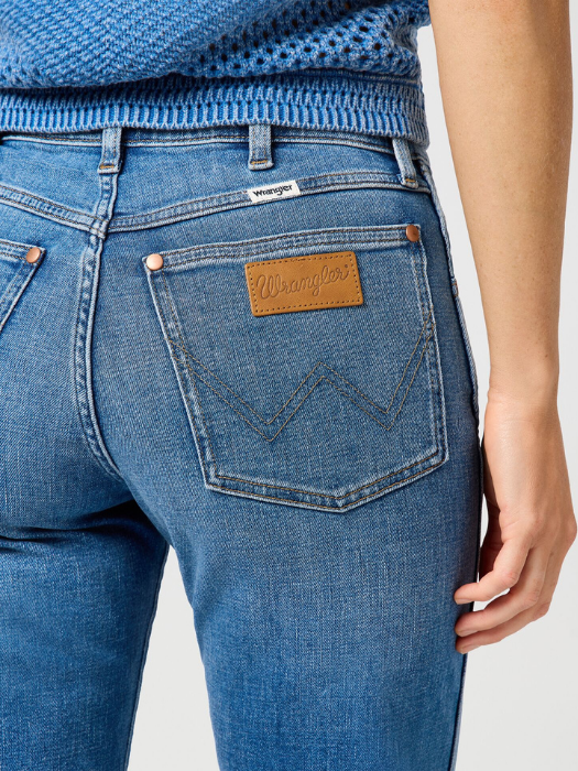 Wrangler Женские Джинсы Синие SUNSET Straight [4]