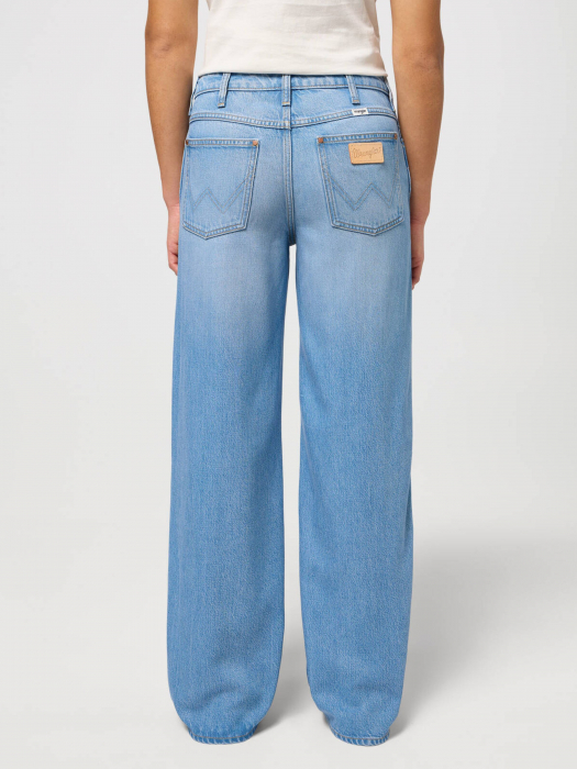 Wrangler Blugi Albastri Deschisi WORLD WIDE Wide Leg Femei [2]