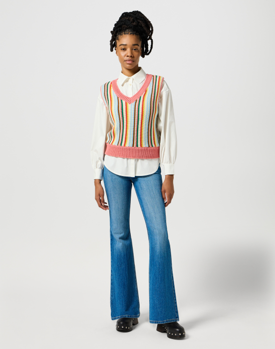 Wrangler Blugi Flare Blue Femei [1]