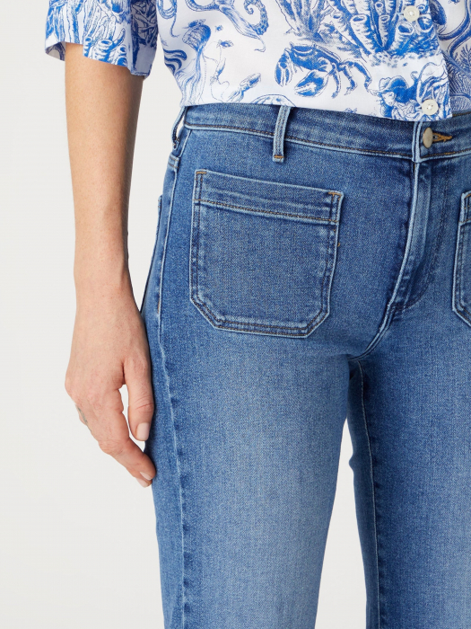Wrangler Blugi Flare Blue Femei [4]