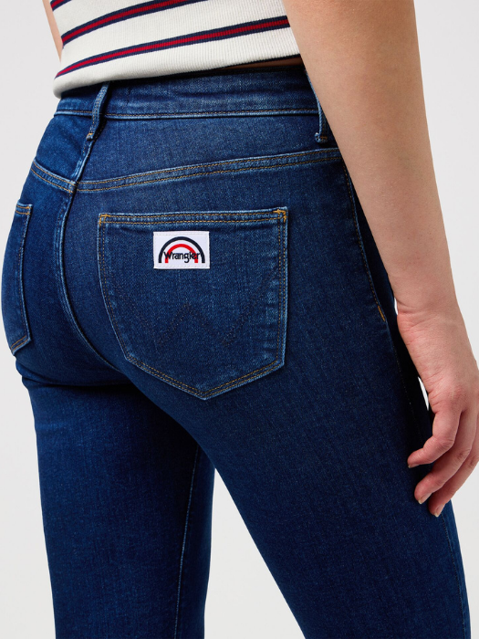 Wrangler Blugi Albastri FLARE Flare Femei [5]