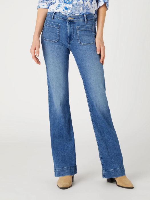 Wrangler Blugi Flare Blue Femei [2]