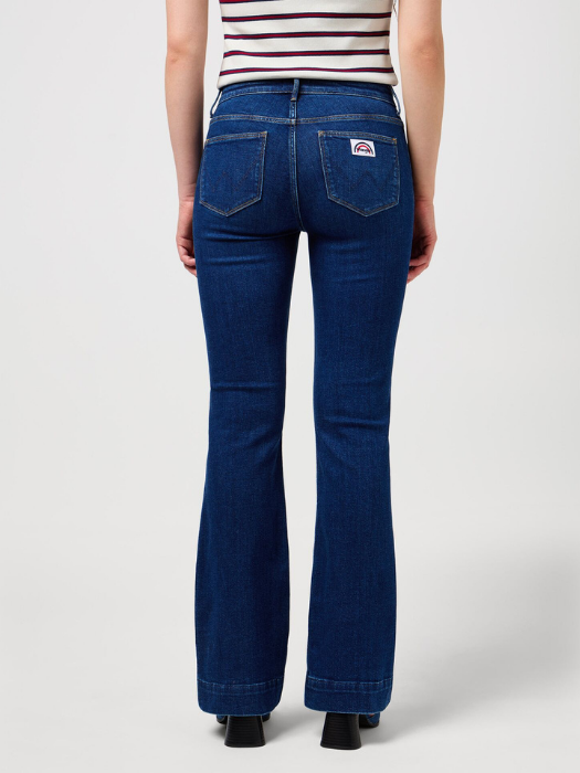 Wrangler Blugi Albastri FLARE Flare Femei [3]
