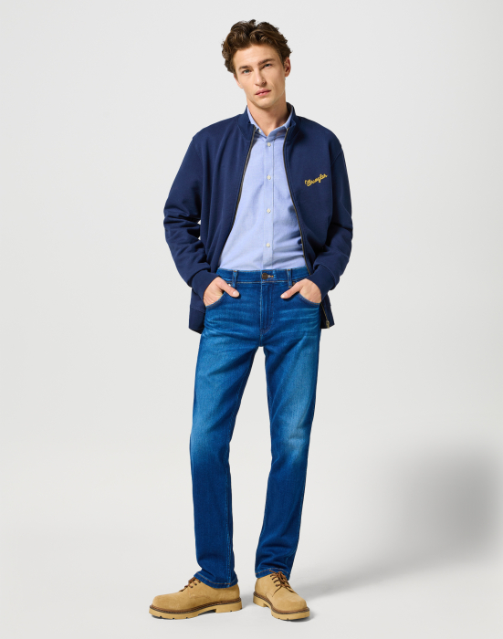 Wrangler Blugi Regular Straight Blue Barbati [2]