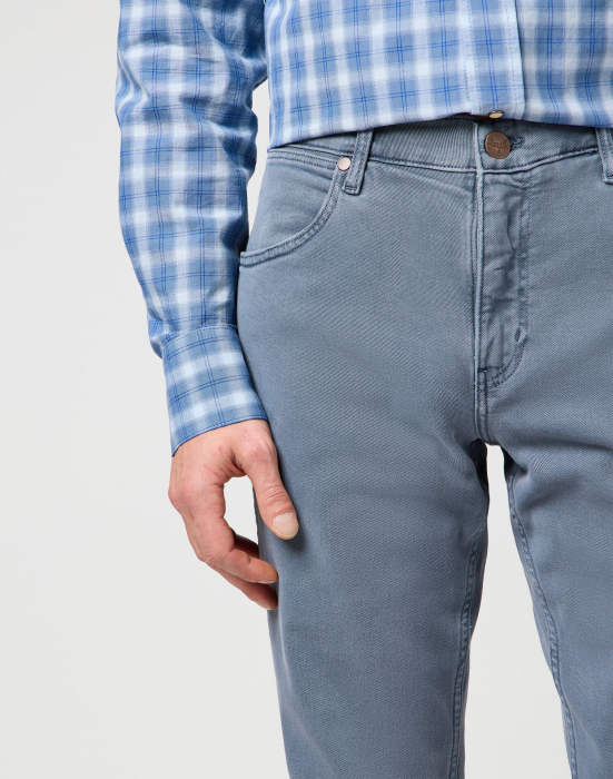 Wrangler Blugi Regular Straight Blue Barbati [3]
