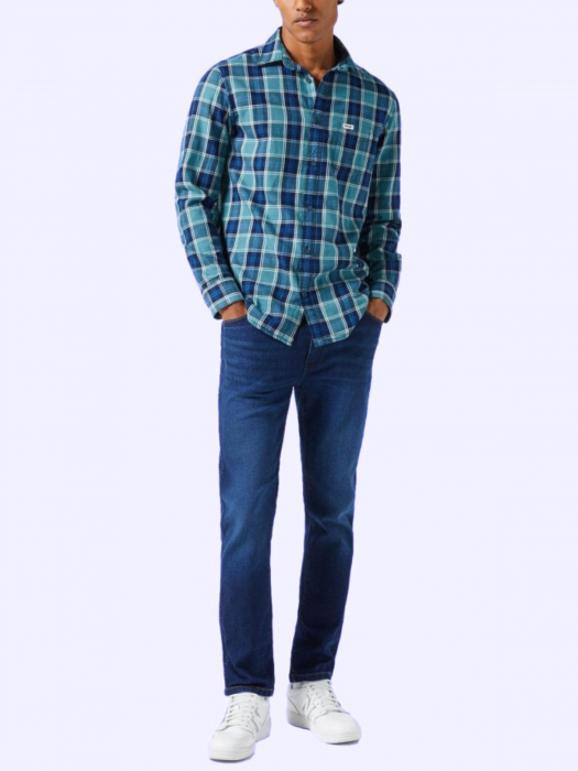 Wrangler Blugi Slim Tapered Blue Barbati [1]