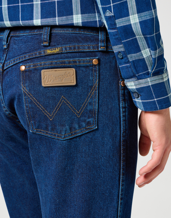 Wrangler Blugi Albastri 13MWZ Original Regular Bootcut Barbati [4]