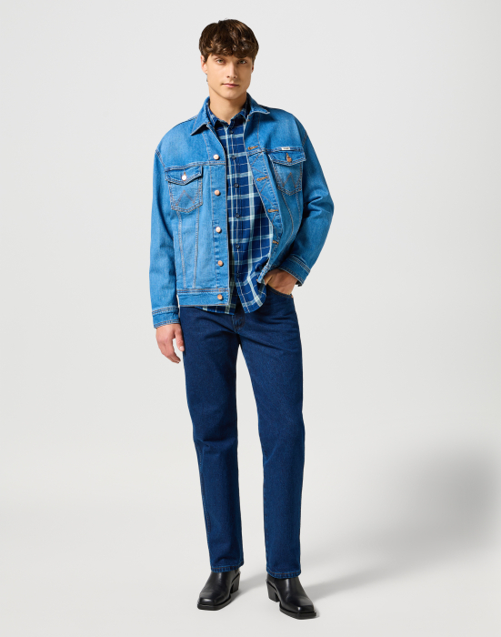 Wrangler Blugi Albastri 13MWZ Original Regular Bootcut Barbati [2]