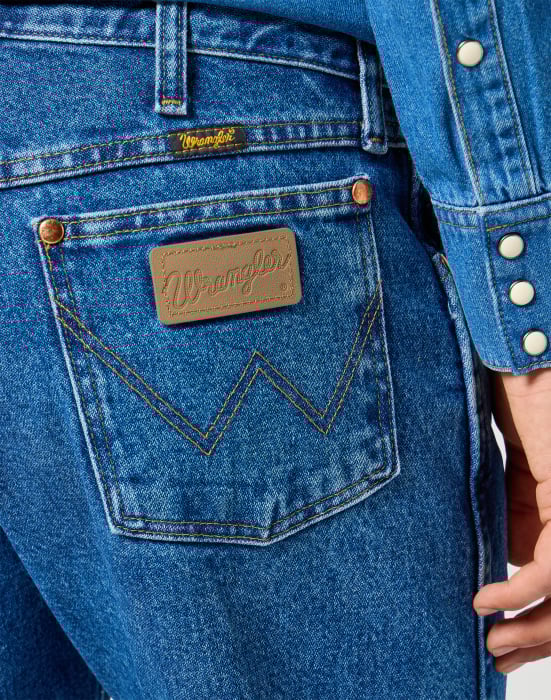 Wrangler Blugi Regular Bootcut Blue Barbati [5]