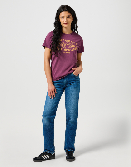 Wrangler Женские Джинсы Синие Straight [2]