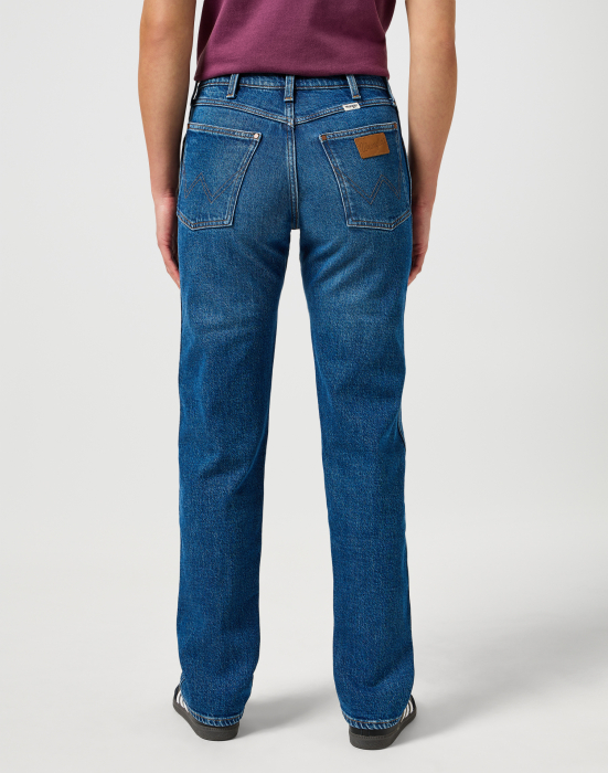 Wrangler Женские Джинсы Синие Straight [3]