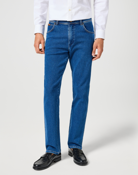 Wrangler Мужские Джинсы Синие TEXAS Straight [2]