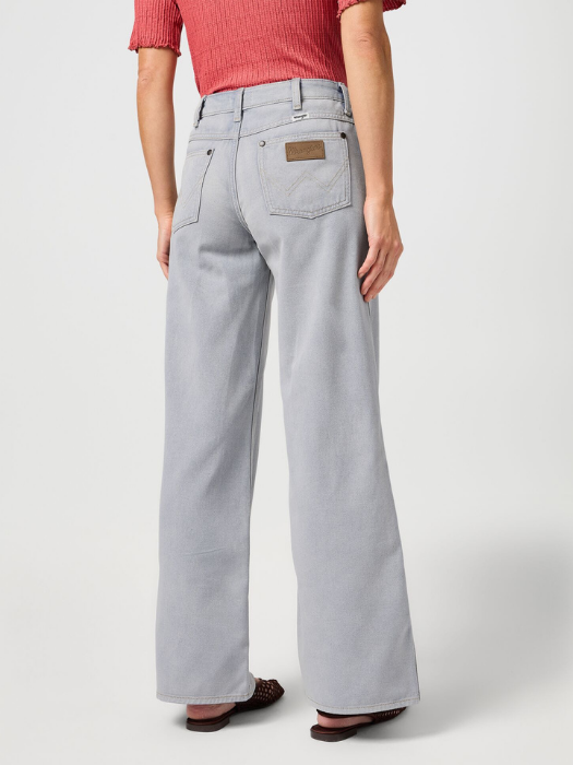 Wrangler Blugi Gri Deschis WORLD WIDE Wide Leg Femei [2]
