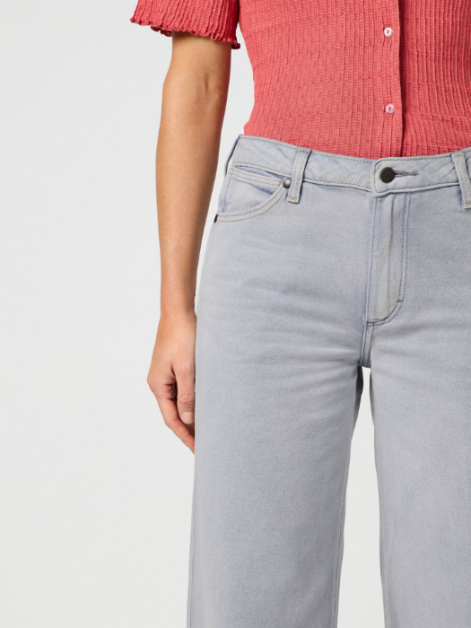 Wrangler Blugi Gri Deschis WORLD WIDE Wide Leg Femei [3]