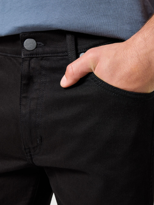 Wrangler Мужские Джинсы Чёрные LARSTON Slim Tapered [4]
