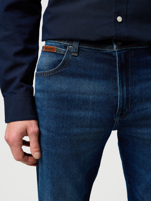 Wrangler Мужские Джинсы Темно-Синие TEXAS SLIM Authentic Slim [4]