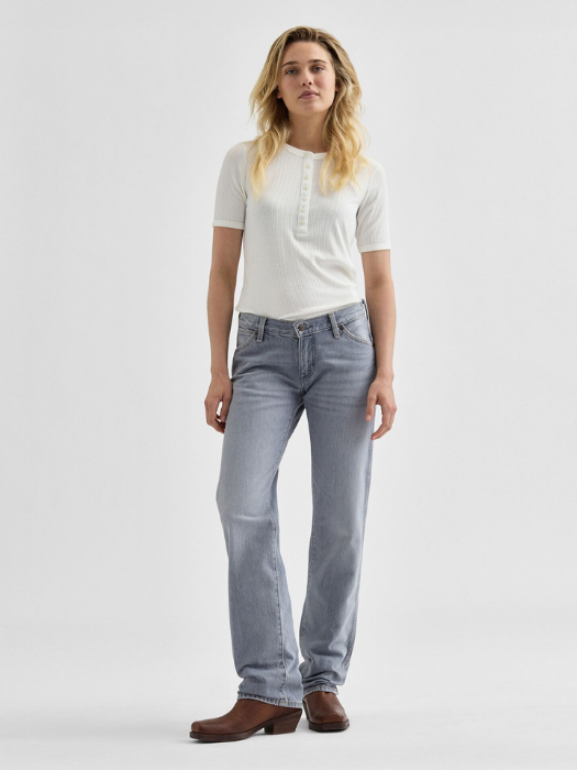 Wrangler Женские Джинсы Светло-Серые LOW RISE COWBOY JEAN Straight [1]