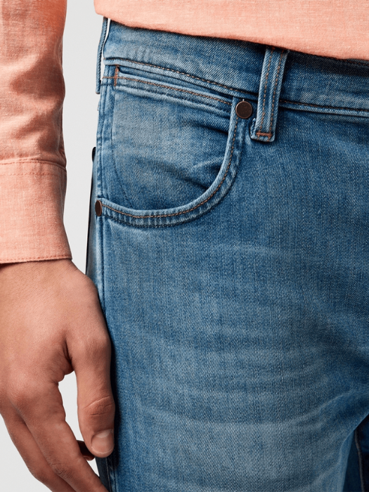 Wrangler Мужские Джинсы Синие LARSTON Slim Tapered [3]