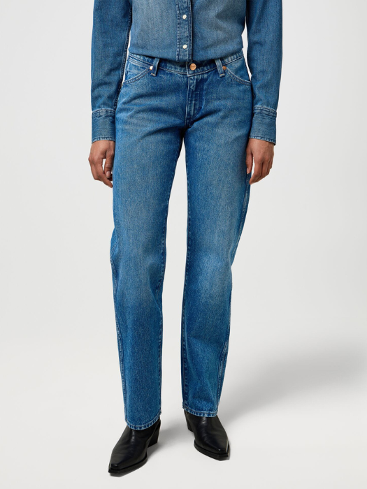Wrangler Женские Джинсы Lasso Lagoon Low Rise Cowboy Jean Straight [1]