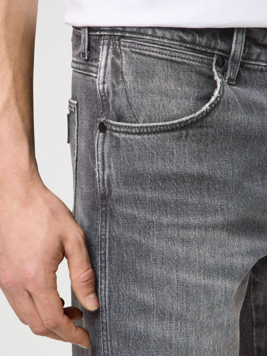 Wrangler Мужские Джинсы Светло-Серые FRONTIER Relaxed Straight [4]
