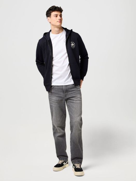 Wrangler Blugi Gri Deschis FRONTIER Relaxed Straight Barbati [1]