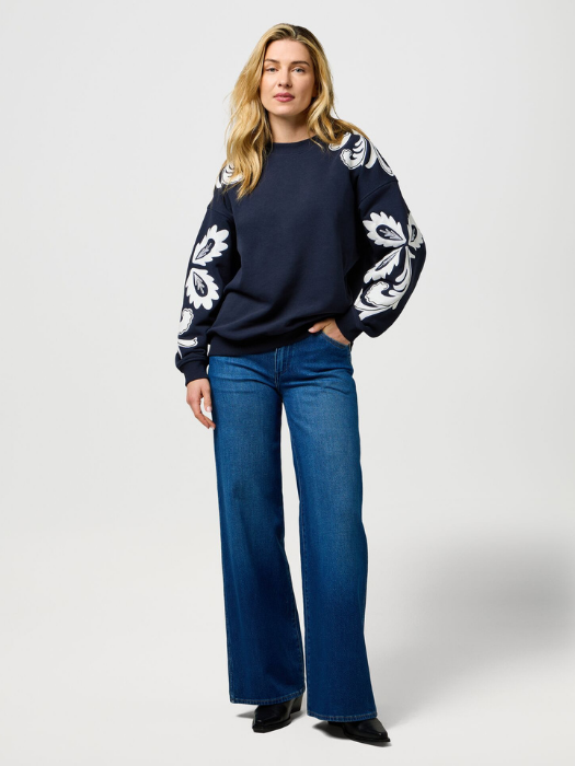 Wrangler Blugi Albastri WORLD WIDE Wide Leg Femei [2]