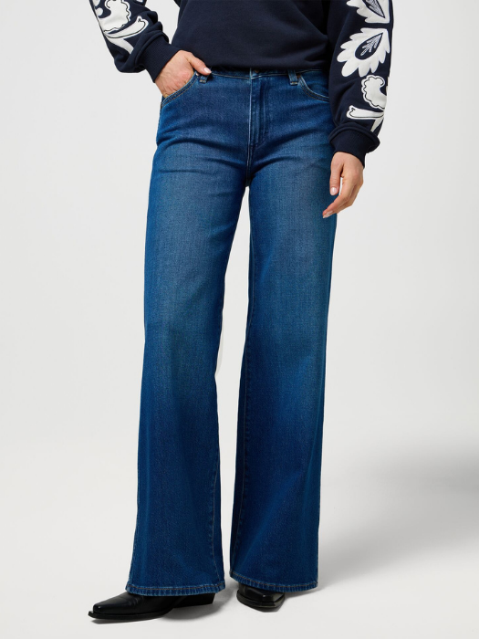 Wrangler Blugi Albastri WORLD WIDE Wide Leg Femei [1]