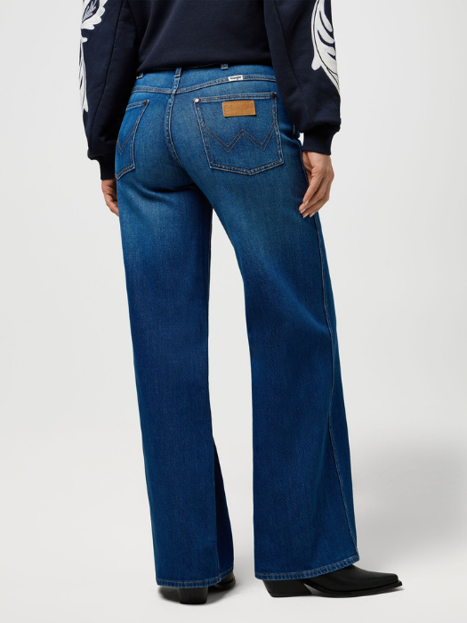 Wrangler Blugi Albastri WORLD WIDE Wide Leg Femei [3]