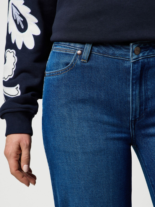 Wrangler Blugi Albastri WORLD WIDE Wide Leg Femei [4]