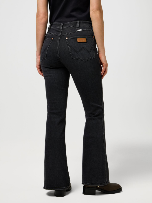 Wrangler Blugi Gri Inchis MONTANA Flare Femei [3]