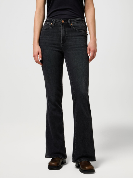 Wrangler Blugi Gri Inchis MONTANA Flare Femei [1]
