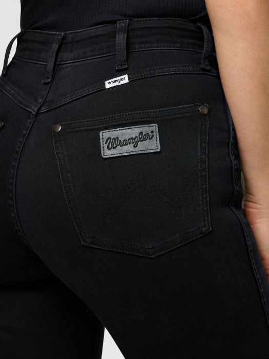 Wrangler Blugi Negri STRAIGHT Straight Femei [5]