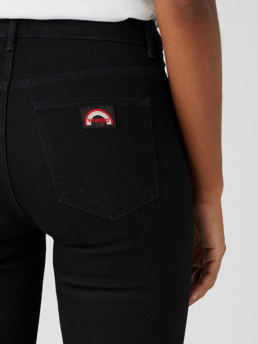 Wrangler Blugi Negri FLARE Flare Femei [5]