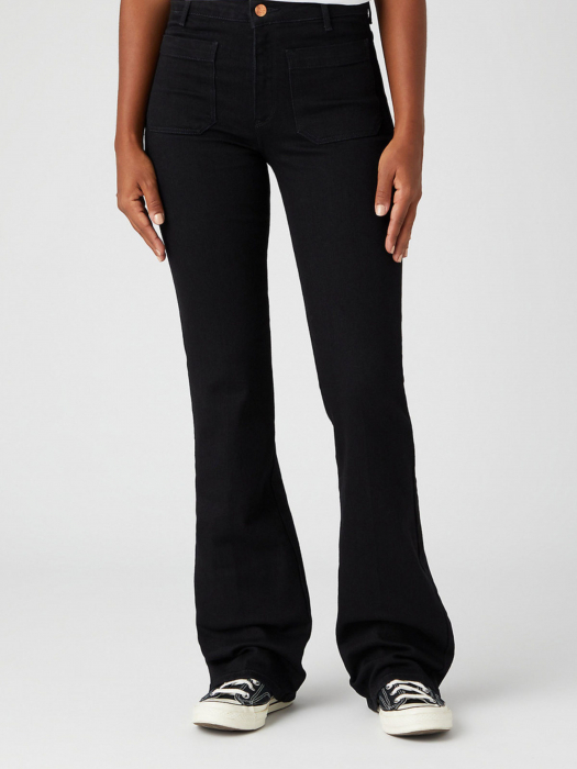 Wrangler Blugi Negri FLARE Flare Femei [2]