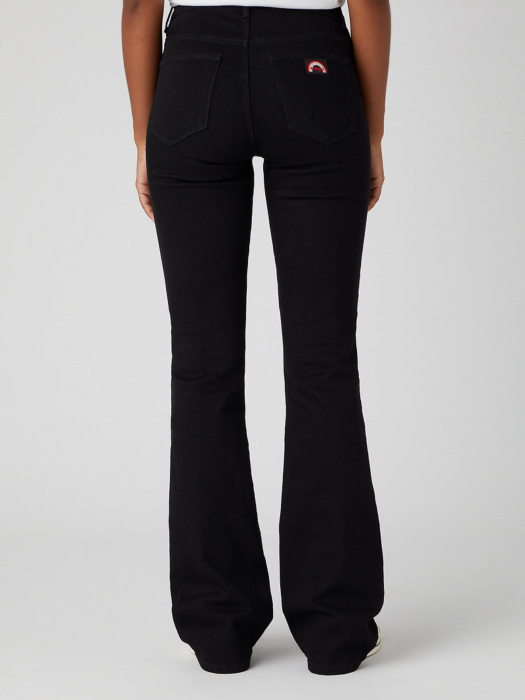 Wrangler Blugi Negri FLARE Flare Femei [3]
