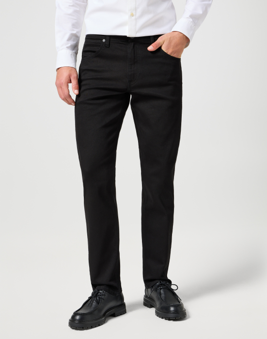 Wrangler Мужские Джинсы Чёрные GREENSBORO Regular Straight [2]