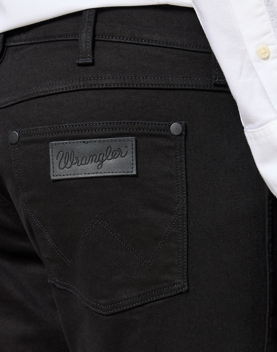 Wrangler Мужские Джинсы Чёрные GREENSBORO Regular Straight [5]