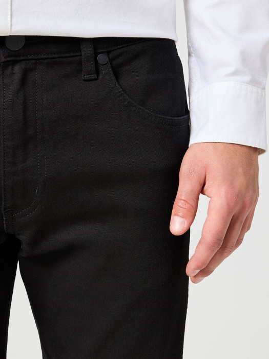 Wrangler Blugi Negri GREENSBORO Regular Straight Barbati [4]